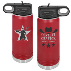 Content Creator – Water Bottle, 20oz