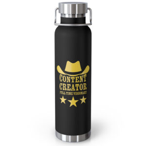 Content Creator – Insulated Drink Bottle, 22oz
