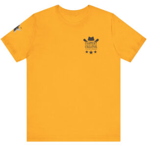 Content Creator – Full Time Visionary, Gray Star  – T-Shirt