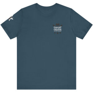 Content Creator – Full Time Visionary, White Star  – T-Shirt