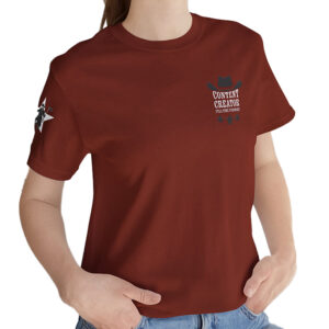 Content Creator – Full Time Visionary, White Star  – T-Shirt