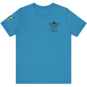 Content Creator – Full Time Visionary, Yellow Star  – T-Shirt