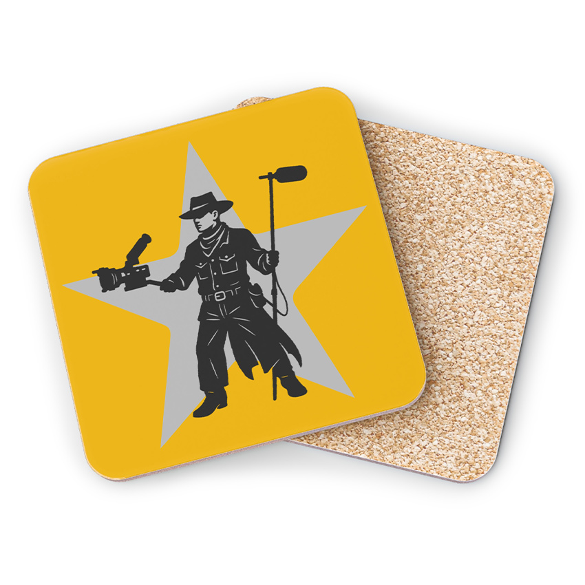 Camera Slinger - Coasters 4pc, 3.7"x3.7"