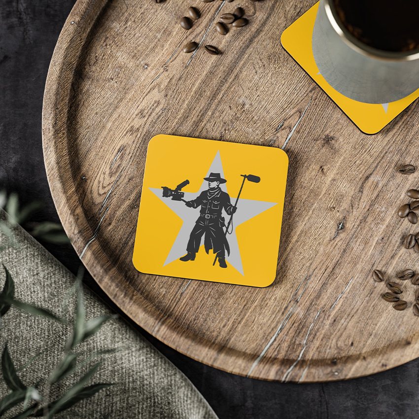 Camera Slinger - Coasters 4pc, 3.7"x3.7" - Image 3