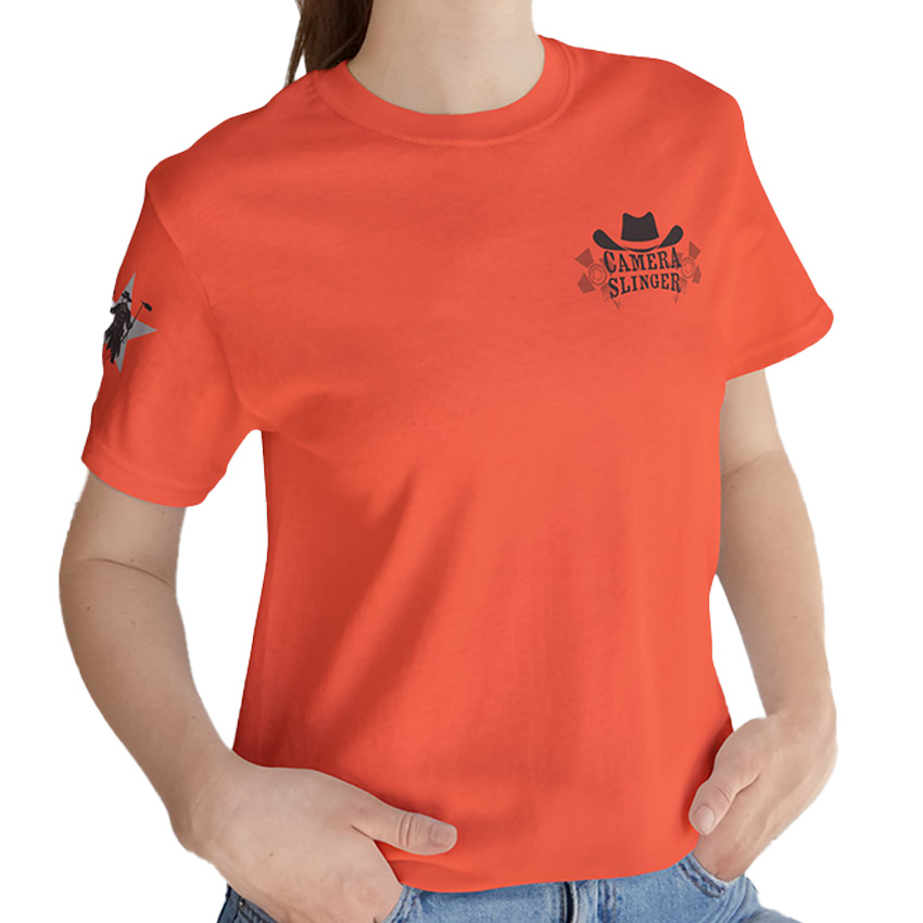 Camera Slinger, Gray Star - T-Shirt - Image 2