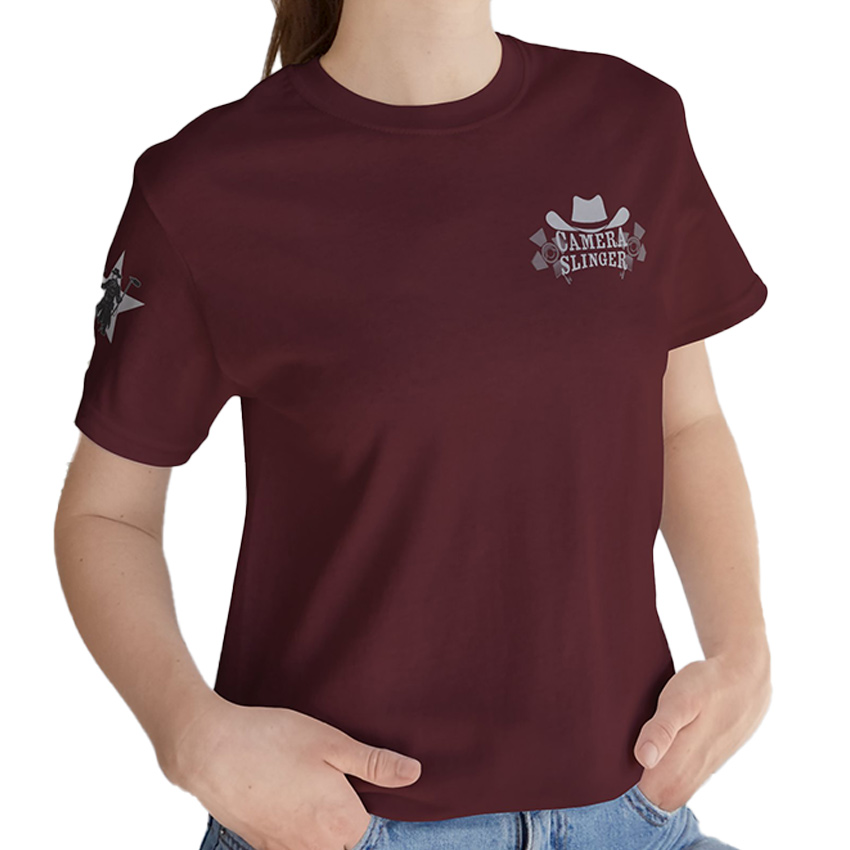 Camera Slinger, Gray Star - T-Shirt - Image 6